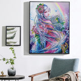 Beauty Girl With Rainbow