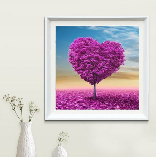 Pink Love Tree Heart