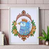 Bird In Mirror Beautiful Painting