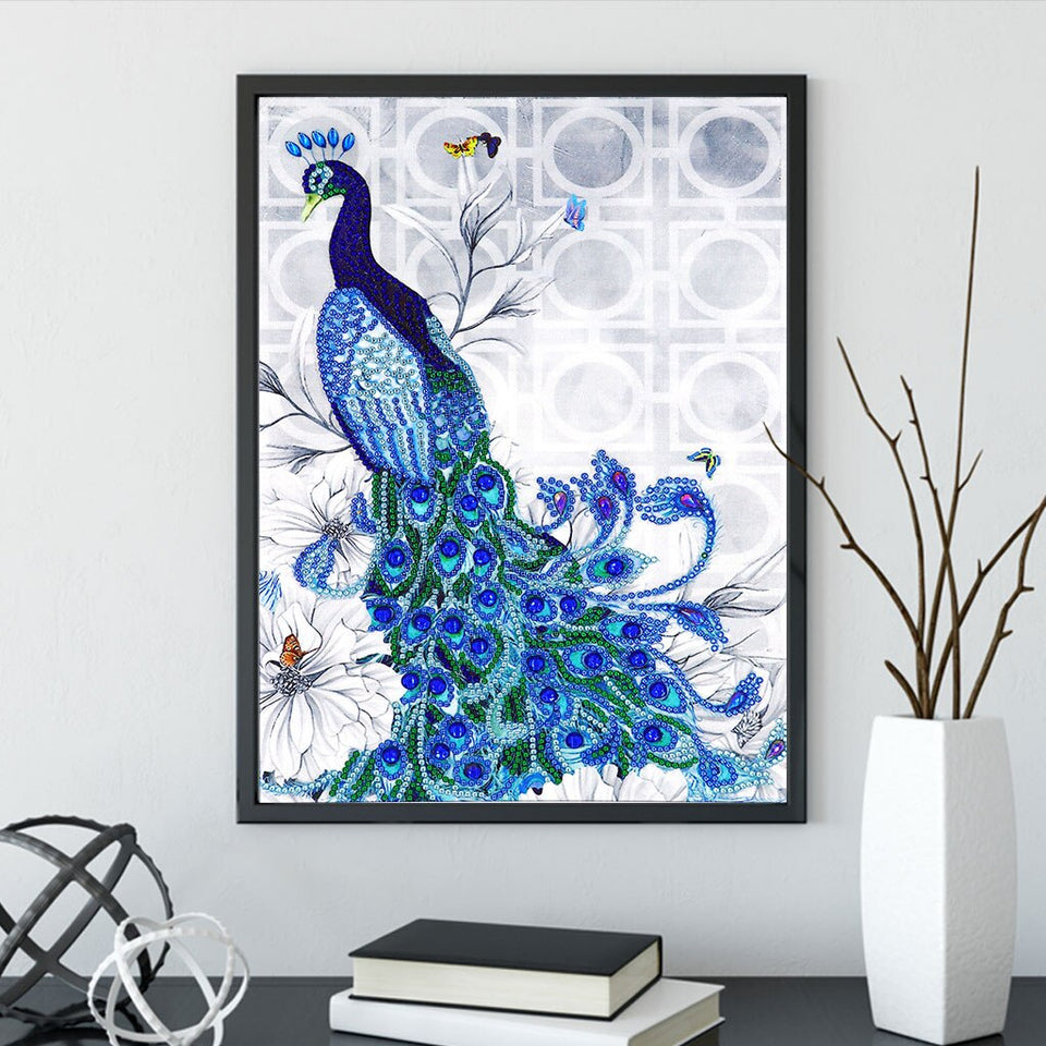 Cute Blue Peacock