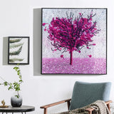 Lovely Tree Heart Colorful Painting