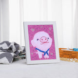 Naughty Pink Pig Painting For Child