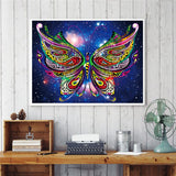Butterfly With Stars In Night