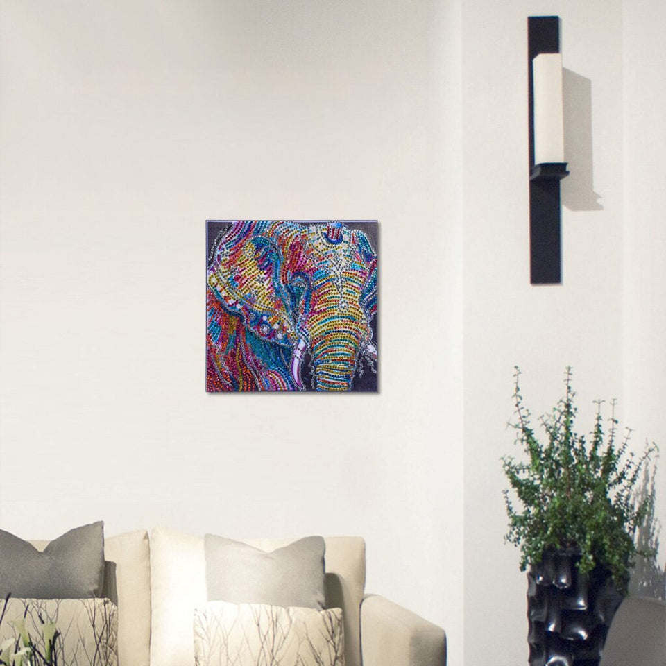 Elephant Multi Color Painting