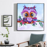 Cute Small Owl On Tree