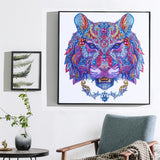 Tiger Motif Colorful Painting