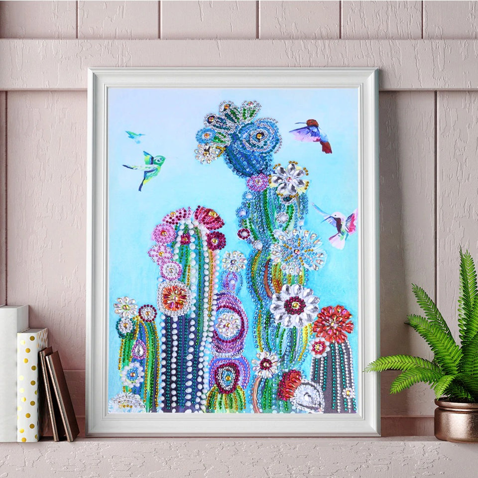 Cute Birds On Flowers