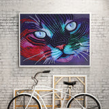 2Pcs Set Purple Horse And Colorful Cat