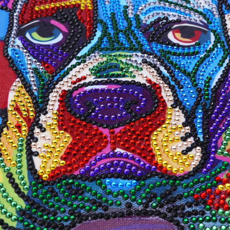 2Pcs Set Colorful Horse And Dog Painting
