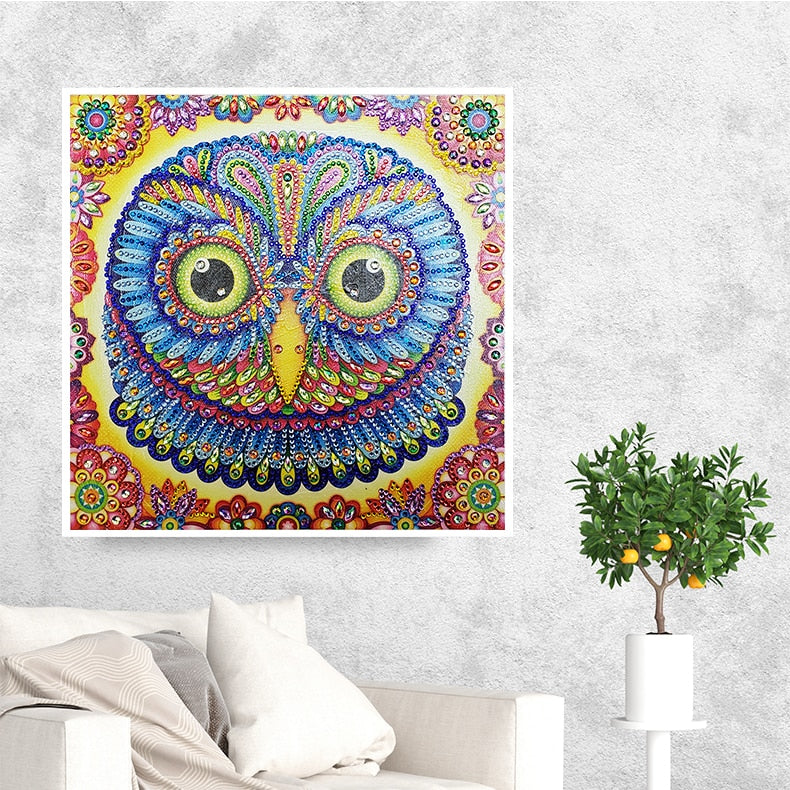 Owl Motif Painting