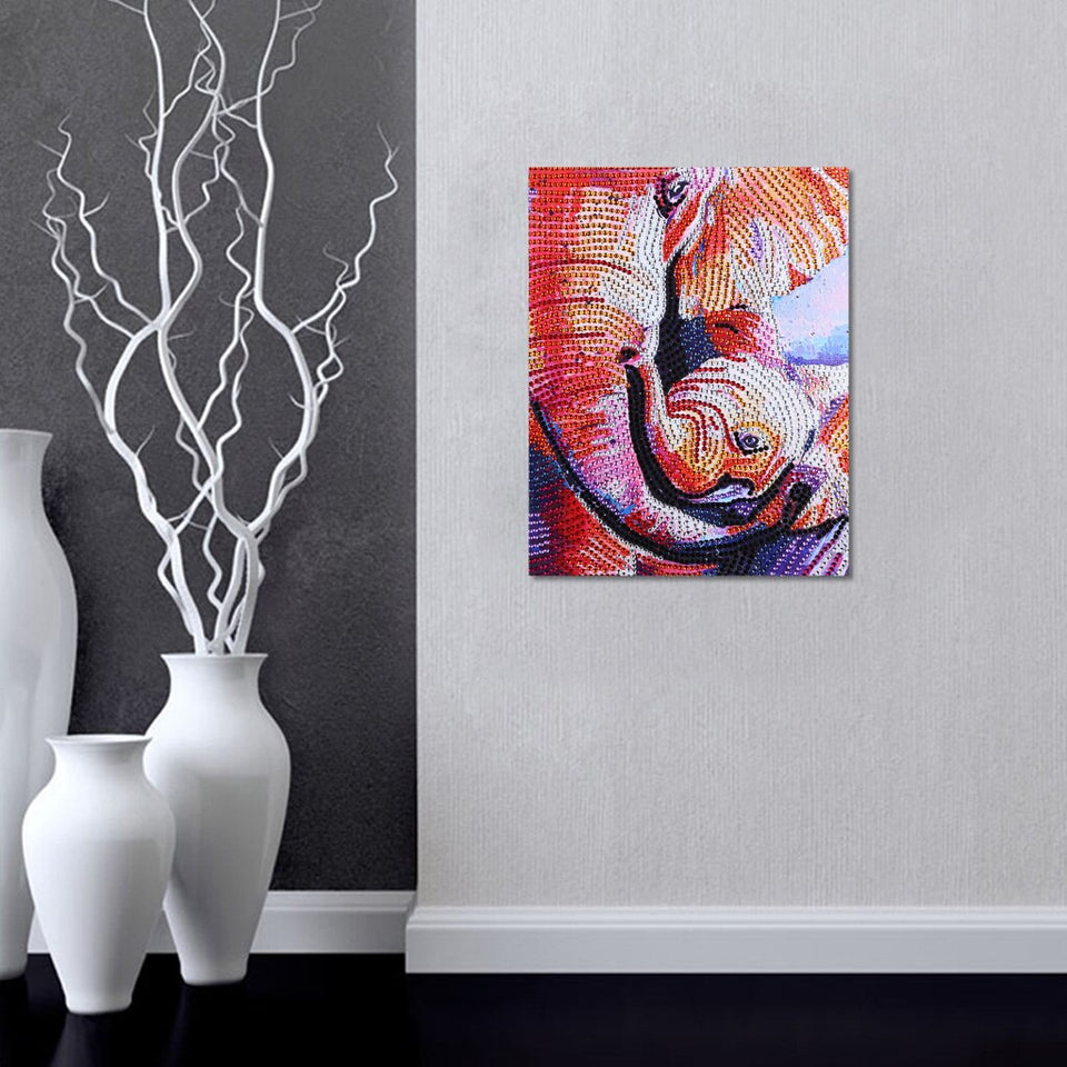 Elephant With calf Painting
