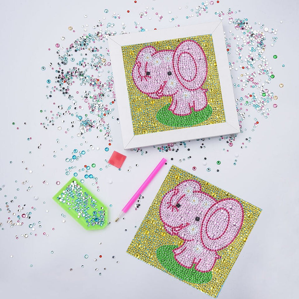 Happy Cute Pink Elephant For Kids