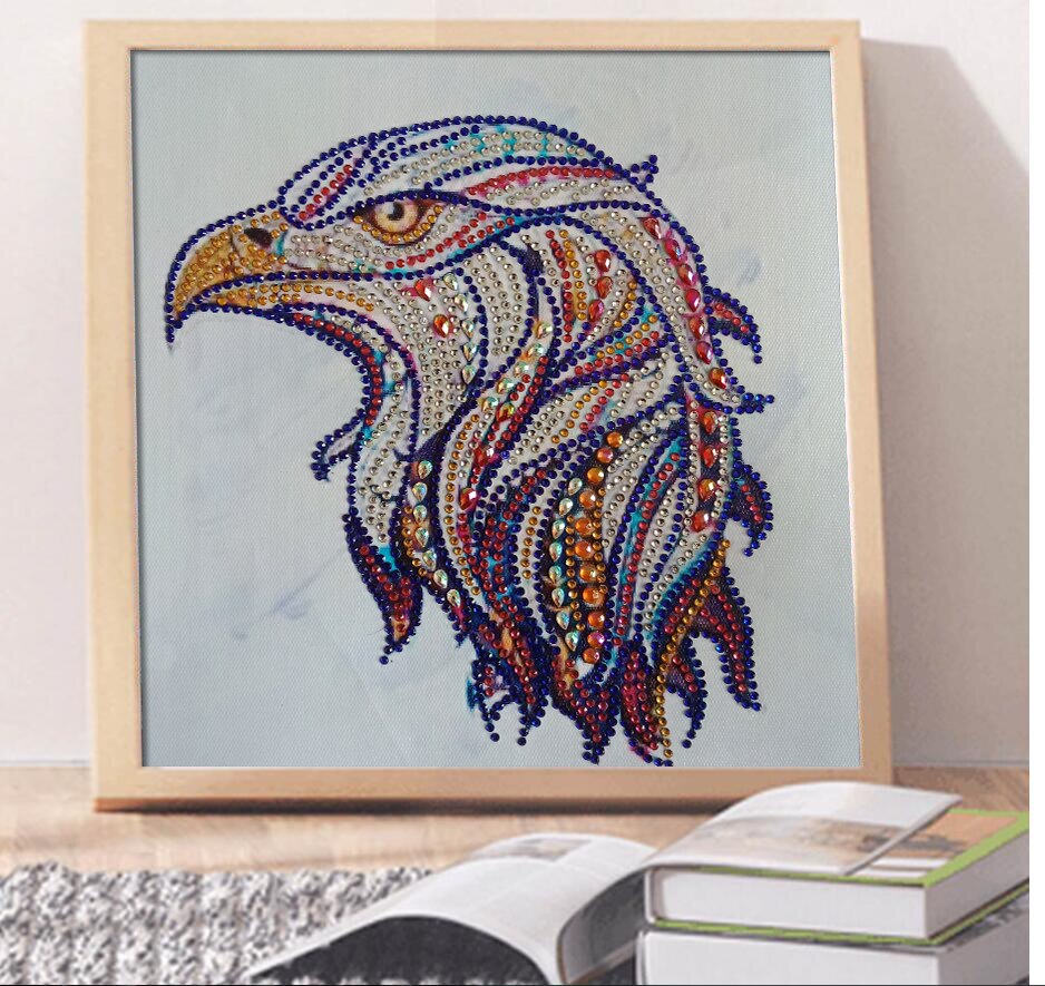 Eagle Head Colorful Painting