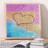 Seaside Colorful Love Heart