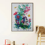 Lovely Skull With Butterfly