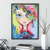 Big-eyed Colorful Girl