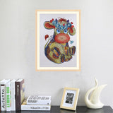 Naughty Cow Beautiful Painting