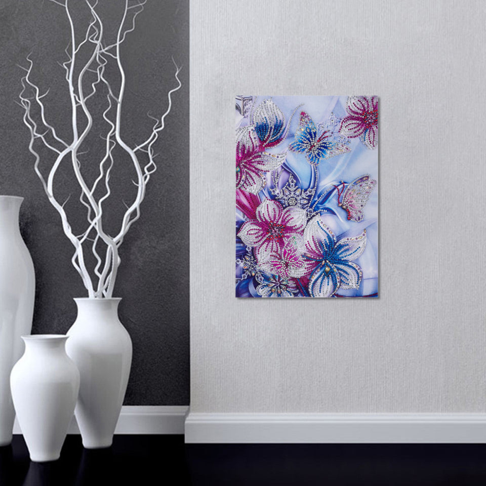 Butterfly s With Cute Colorful Flowers