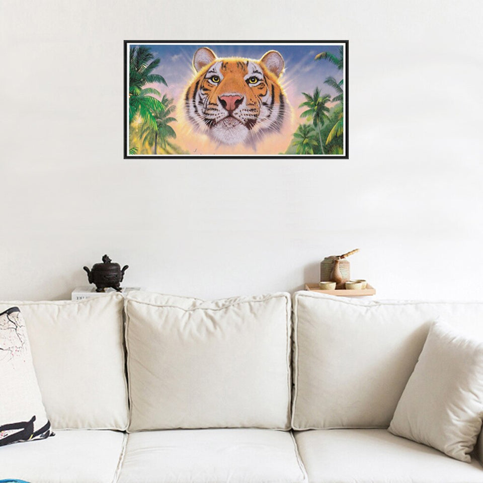 Hunting Tiger In Jungle Special Diamond Painting