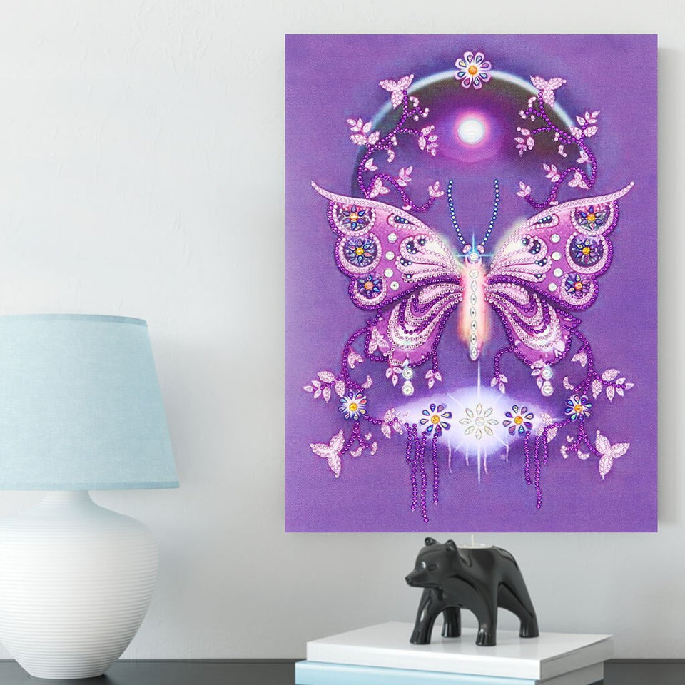 Crystal Pink Butterfly
