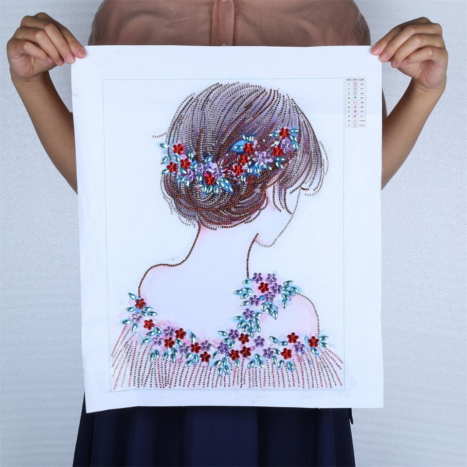 Beautiful Girl With Flowers