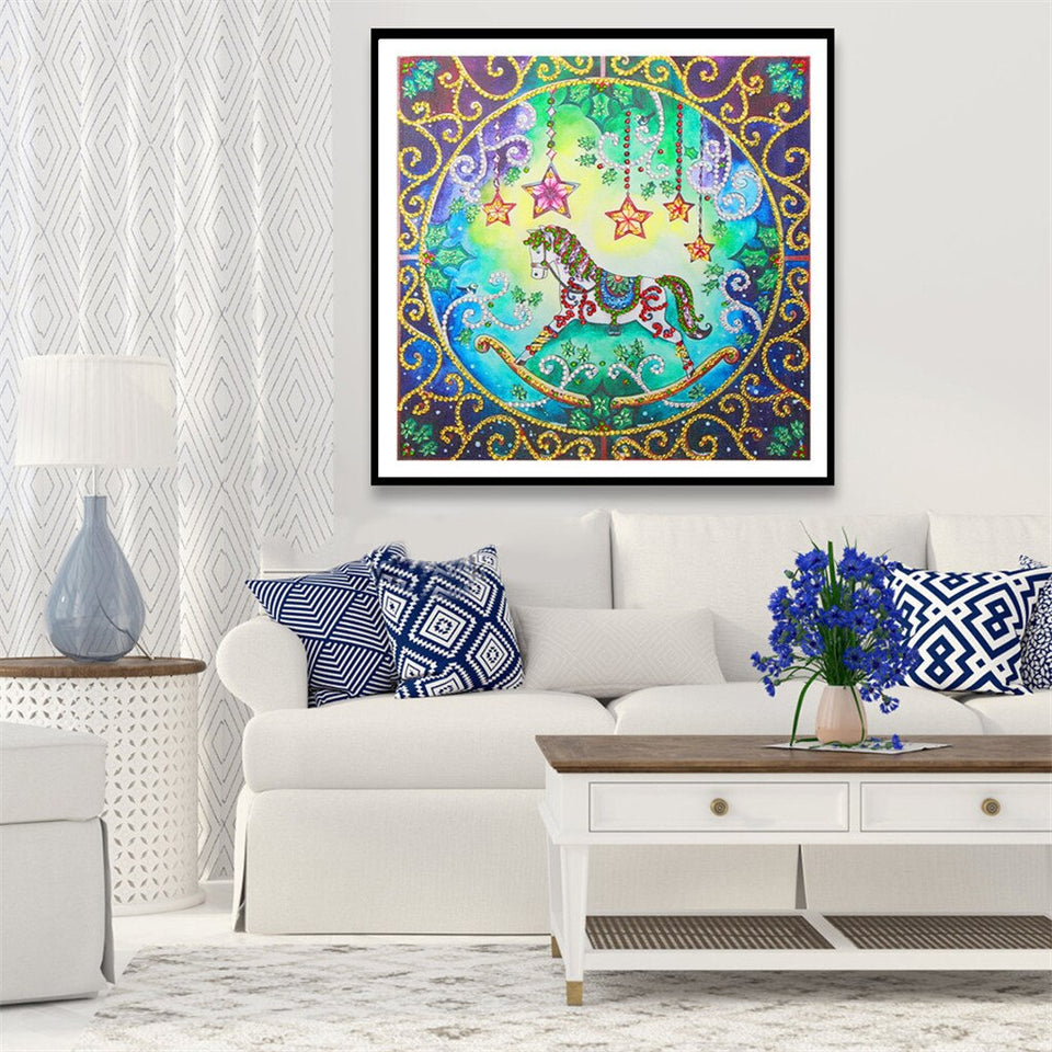 Colorful Horse And Stars