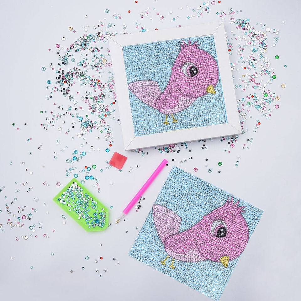 Cute Pink Bird Painting