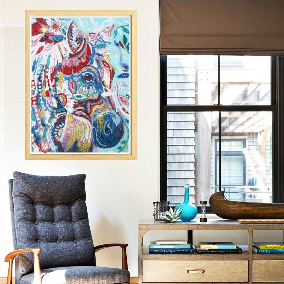 Multi Color Horse Head