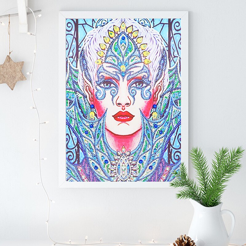 Colorful Lady Painting