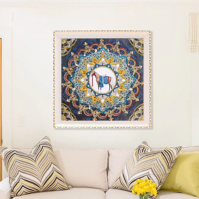 Horse Handmade Motif Painting