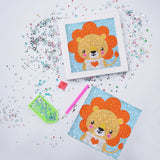 Cute Lion Colorful Painting