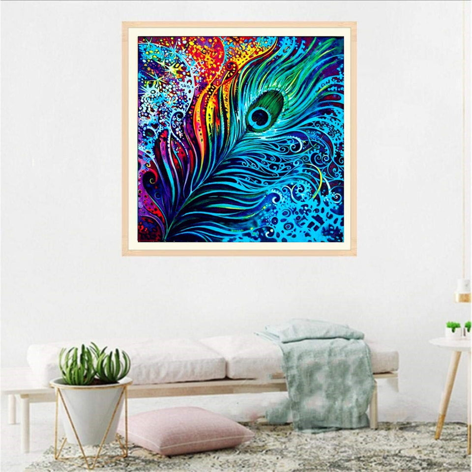 Colorful Peacock Feather