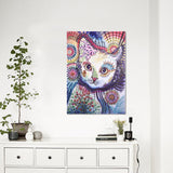 Colorful Cat Beautiful Painting