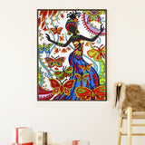 Dancing Lady Colorful Painting