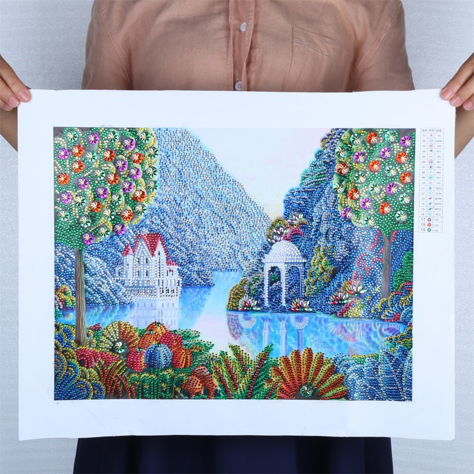 Lake And Trees  Painting