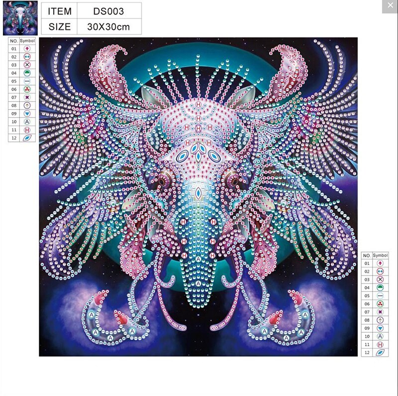 Charming Elephant Painting