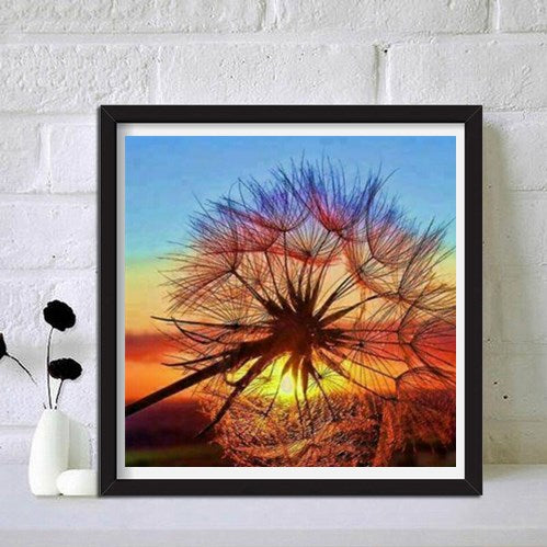 Tree Under Sunset Painting