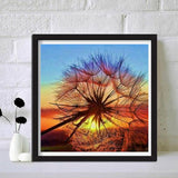 Tree Under Sunset Painting