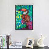 Happy Colorful Toucan On Tree