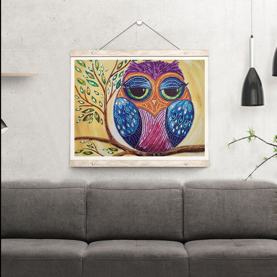 Sad Owl On Tree