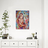 Mother With Sleeping Baby Painting