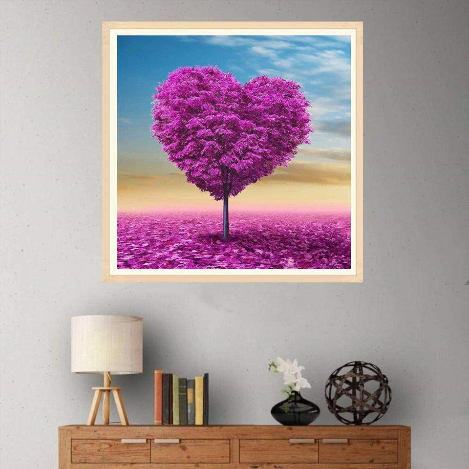 Pink Love Tree Heart