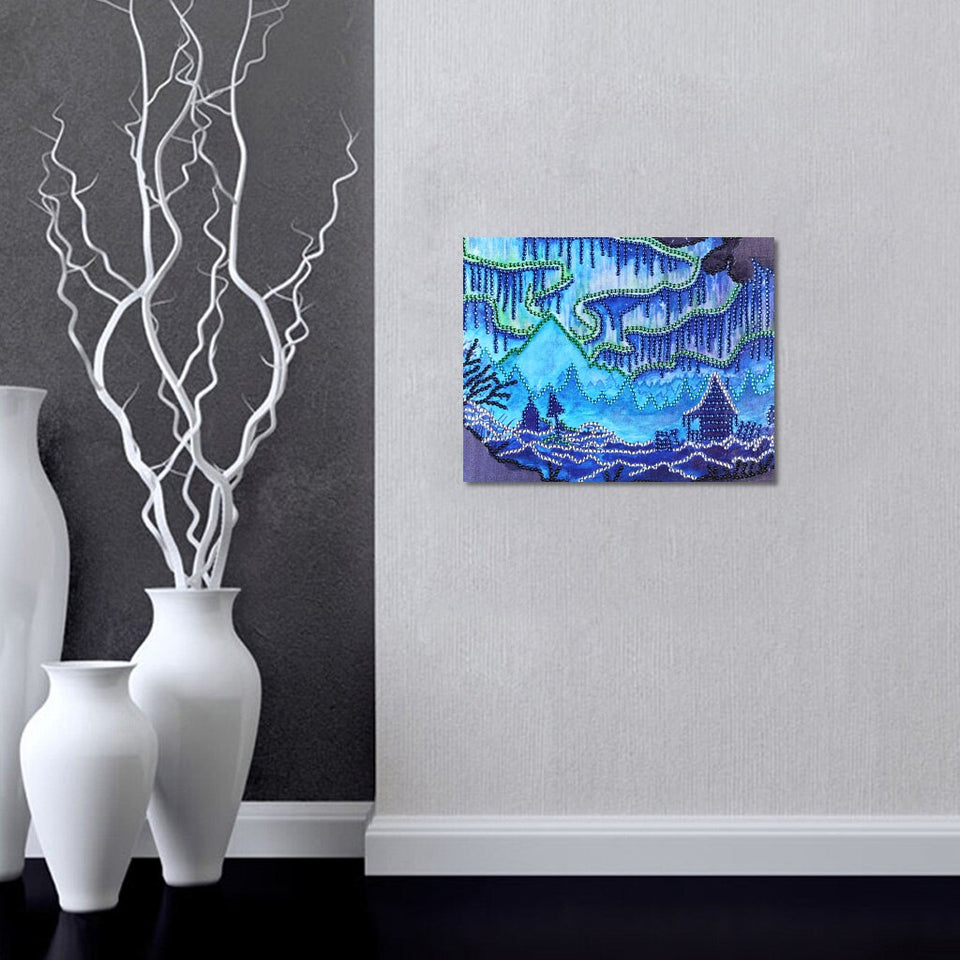 Blue Landscape Special Diamond Painting