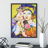 Two  Ladies With Flowers