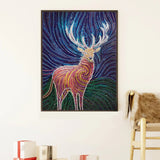 Deer Colorful Painting