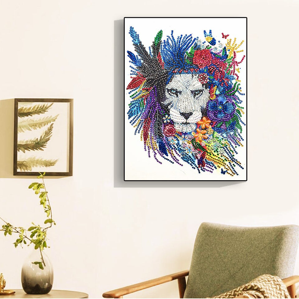 Romantic Lion Painting