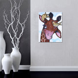 Giraffe Playing with Birds