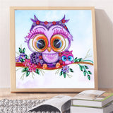 Cute Small Owl On Tree