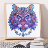 Tiger Motif Colorful Painting