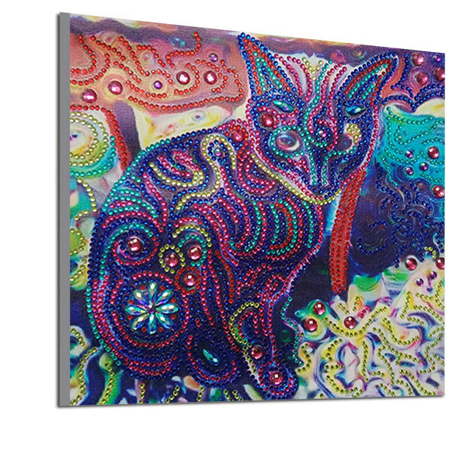 Colorful Cat Special Diamond Painting